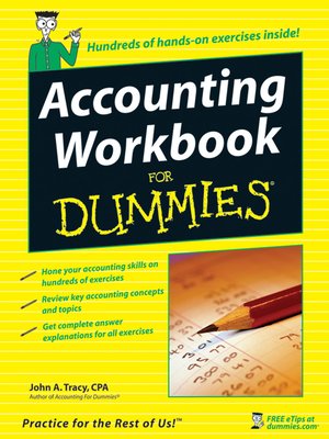 cover image of Accounting Workbook For Dummies